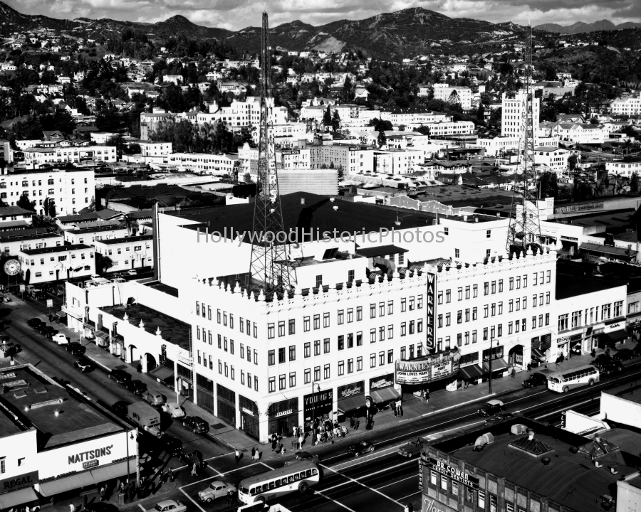 Warners Theatre 1949 Showing John Loves Mary 6433 Hollywood Blvd. at Wilcox Ave..jpg